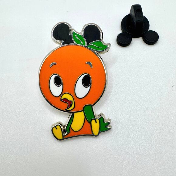 Orange Bird With Mickey Ears Hat Disney Trading Pin - Picture 3 of 4